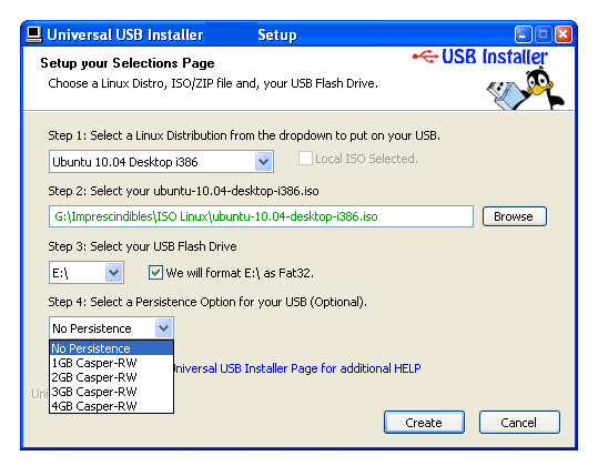 Universal USB Installer windows 