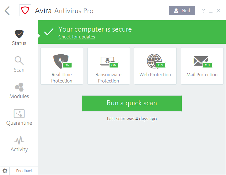Avira Antivirus Pro latest version