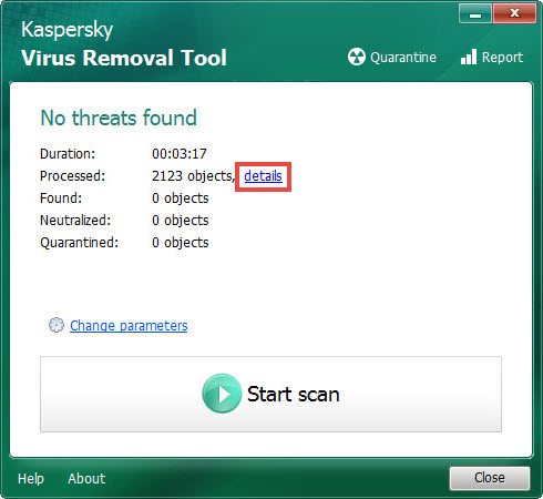 Kaspersky Virus Removal Tool latest version