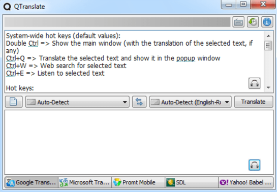 QTranslate windows