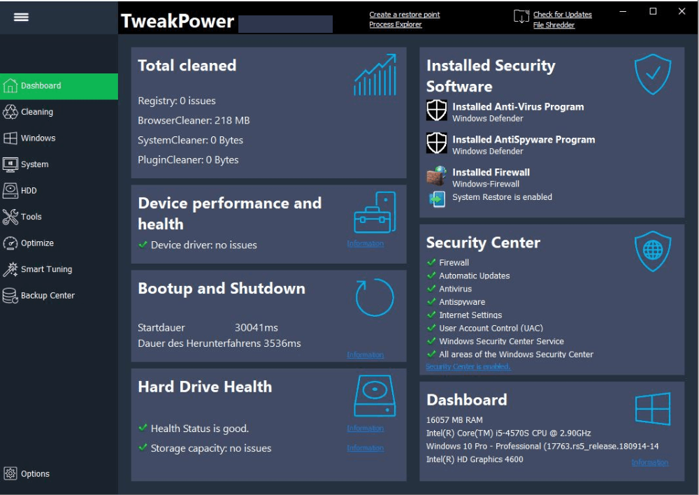 TweakPower latest version